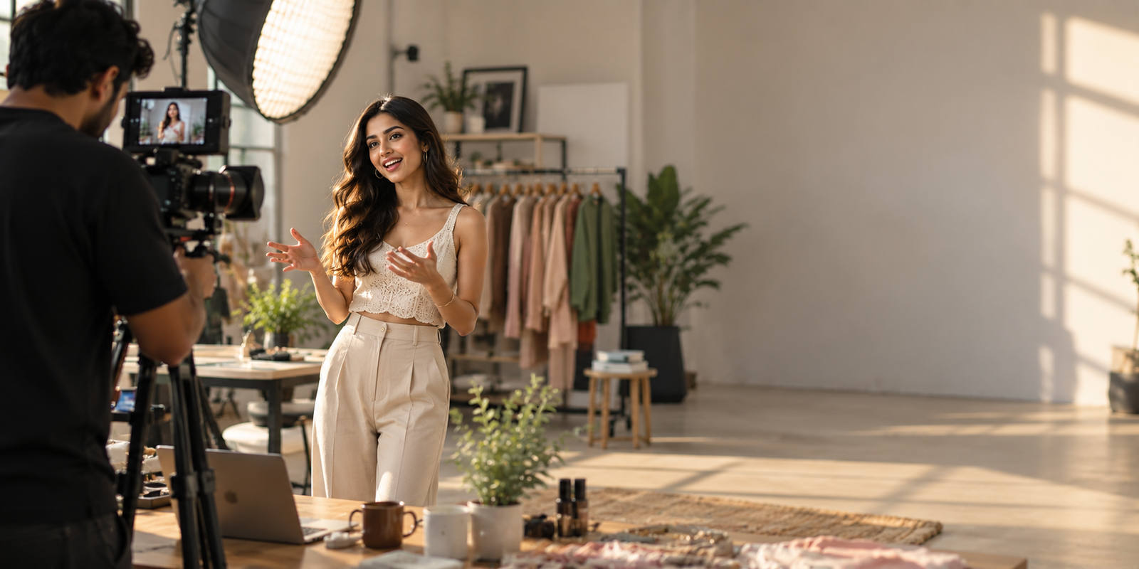 Creator and brand content production collaboration